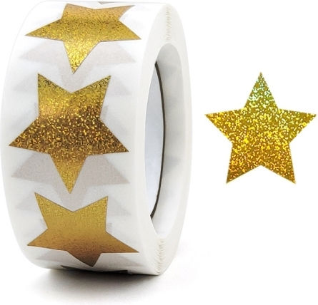 1 Multicolored Stars Thank You Stickers Gift Wrap Decorative Sealing Stickers Size 25mm C-78-25
