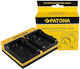 Patona Dual Ladegerät für Kodak Klic-8000 Db-50 Easyshare Z1012 Is Z1085 Is Z1485 Is Z612 inkl. Micro