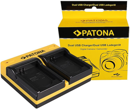 Patona Dual Charger for Samsung Bp88b Mv900 Mv900f Including Micro-USB Cable