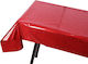 Laser Foil Tablecloth Birthday Party Wedding Decoration Supplies 1x2.7m Red