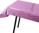 Laser Foil Tablecloth Birthday Party Wedding Decoration Supplies 1x2.7m Pink