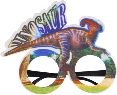 Διακόσμηση Πάρτι Γενεθλίων 3 Τμχ Dinosaur Funny Glasses Photo Props Μοντέλο Β