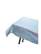 Laser Foil Tablecloth Birthday Wedding Decoration 1x2.7m Light Blue