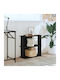 3-Tier Bookcase Black 60x30x60 cm Engineered Wood Black 60 x 30 x 60 cm