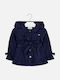 Kinder Trenchcoat Lang Winddicht Dark Blue