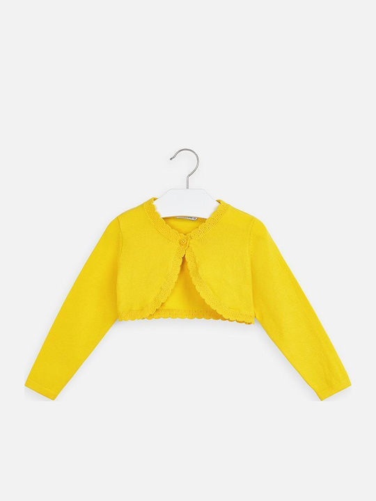 Mayoral Kids Bolero Cotton Yellow