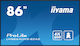 Iiyama LH8664UHS-B2AG Public Display LCD IPS 4K UHD 86"