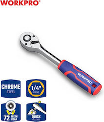 WorkPro Ratschen 72 Zähne mit Vierkant 1/4" WorkPro Ratschen 72 Zähne mit Vierkant 1/4"