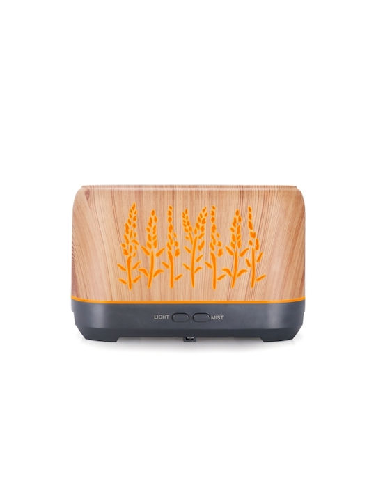 Yx-1690 Hollow Flame Humidifier Aroma Diffuser Wood Grain Shallow Wood Grain