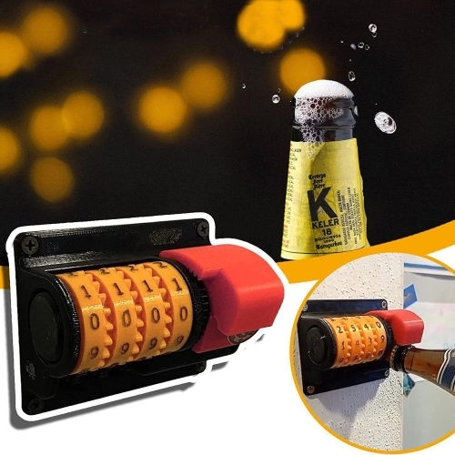 Πάγκος Μπύρας Επιτοίχιο Ανοιχτήρι Κονσερβών Ανοιχτήρι Μπουκαλιών Κόκκινο Μαύρο