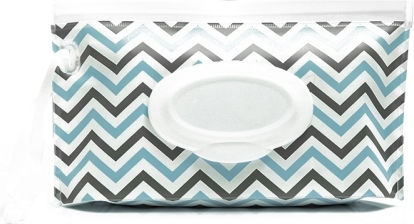 Baby Eva Wet Wipes Bag Portable Flip Αφαιρούμενο Υγειονομική Σακούλα Υγρών Μαντηλιών Μπλε