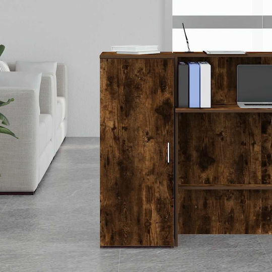 Vidaxl Storage Cabinet Smoked Oak Engineered Wood Smoked Oak 859037