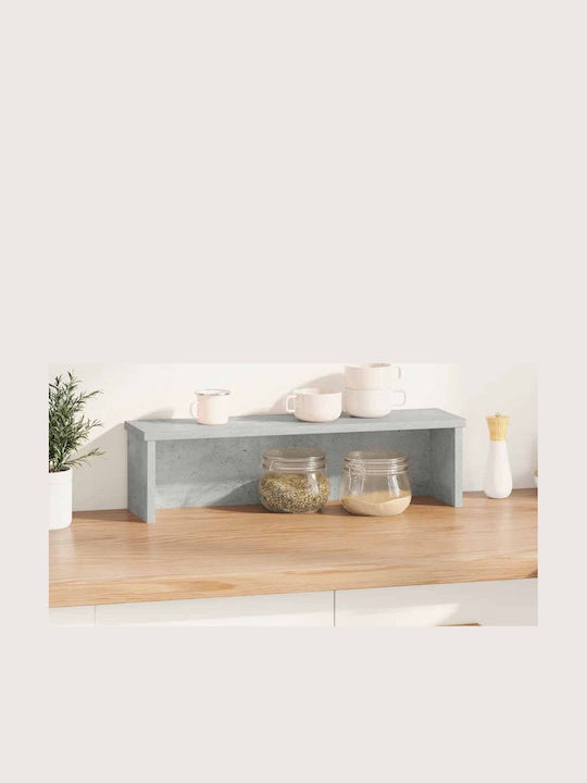 vidaXL Tischspiel Küchenorganisationsständer 50x15x16cm Grau