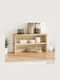 vidaXL Tischbasis Sonoma Holz 50x15x16cm 2Stücke Braun
