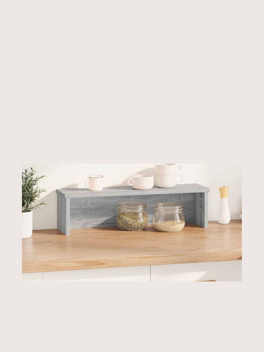 Vidaxl Raft de Bucătărie Suprapus Gray Sonoma 60x15x16 cm Gri