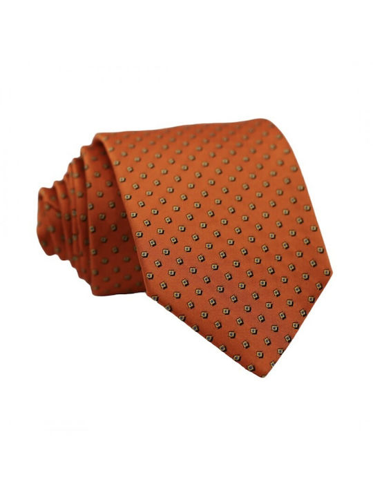 Orange Tie Ocra Design 8cm