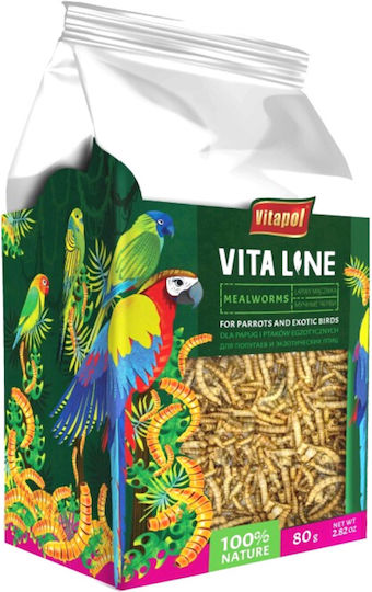 Vitapol Vitaline Mehlwurmlarven Alle Papageien 80g