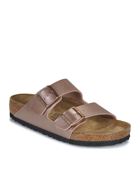 Arizona Bf Γυναικεία Σανδάλια Χρυσά Regular Fit