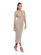 Midi Evening Dress Gold
