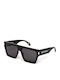 Just Cavalli Unisex Ochelari de soare cu Negru Cadru și Negru Lentilă JC107 0700
