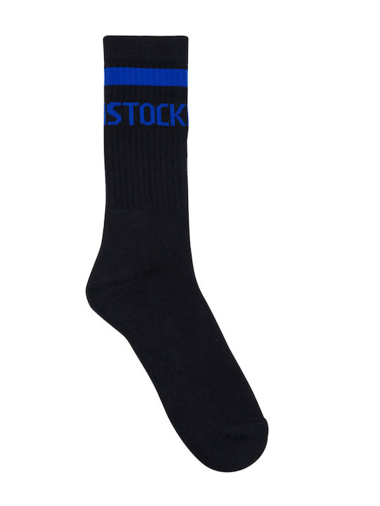 Hohe Socken Birkenstock Baumwoll-Crew Streifen Schwarz
