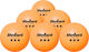 Table Tennis Ball Set Abs Material 6 Pieces Rebel Active