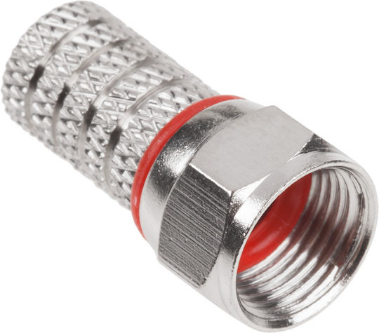 Sat-F-Stecker HQ + Cu RG59 5,8 mm Dichtung