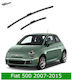 Front Wiper Blade Set Fiat 500 2007-2015 60cm 35cm Bosch Aerotwin 3398000134 24" & 14" 2 Pieces