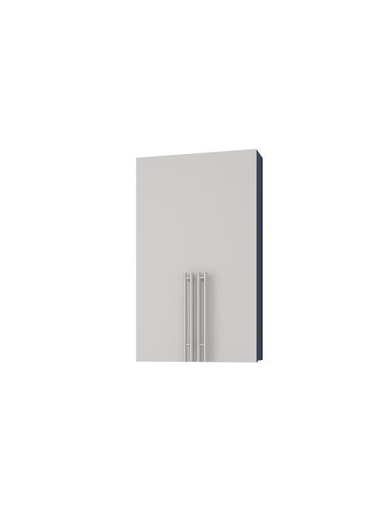 Drop Badezimmerspiegel mit Schrank 40x68cm Blau