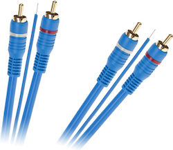 Cable 2 X Rca 2 X Rca + Core 5m
