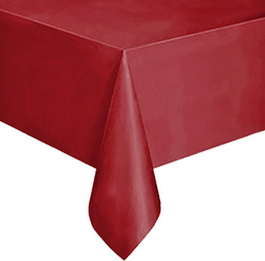 Partytischdecke Kunststoff Einfarbig 137x183cm Homie 17-39 Rot