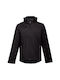 TH Clothes Arbeitsjacke Softshell mit Fütterung Fleece Schwarz