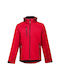 TH Clothes Bărbați Jachetă de lucru Softshell cu căptușeală din polar Roșu