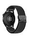 Nylon Easy Click Parachute Buckle Strap Black 22mm
