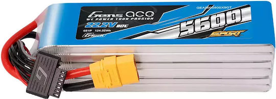Gens Ace Ace Classic Батерия Li-Po 22.2V 5600mAh 80C 6S XT90 за RC Превозно Средство