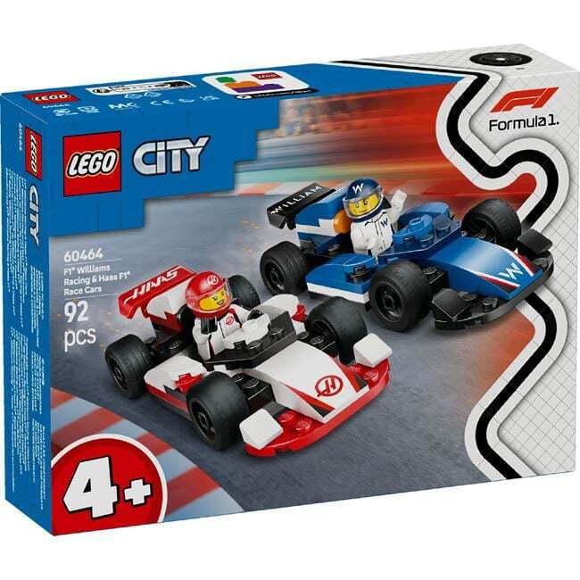 LEGO City F1® Williams Racing & Haas F1® Race Cars για 4+ Ετών 92τμχ