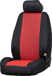 Race Axion Satz Sitzbezüge 2Stücke Polyester Schwarz PΛΑΤ.TEX.BLACK-RED-RX