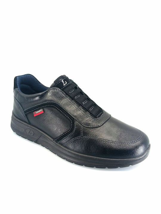 Herren Sneakers Black Leather
