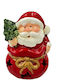 Illuminated Santa Claus Battery Red 8.5x6x4cm