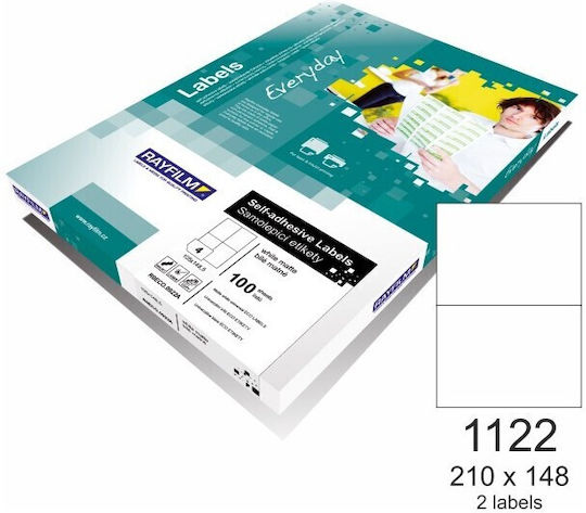 Rayfilm Αυτοκόλλητες Ετικέτες Α4 Ορθογώνιες 210x148mm