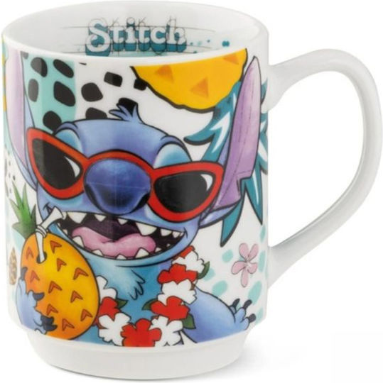 Stitch 350ml Mug White