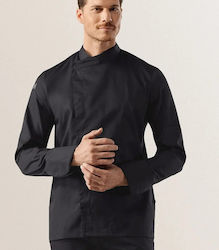 Le Nouveau Chef Blouse Chef Cotton Black with Long Sleeve
