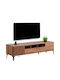 TV Stand Harry Natural Wood-Black L40xD47xH200cm