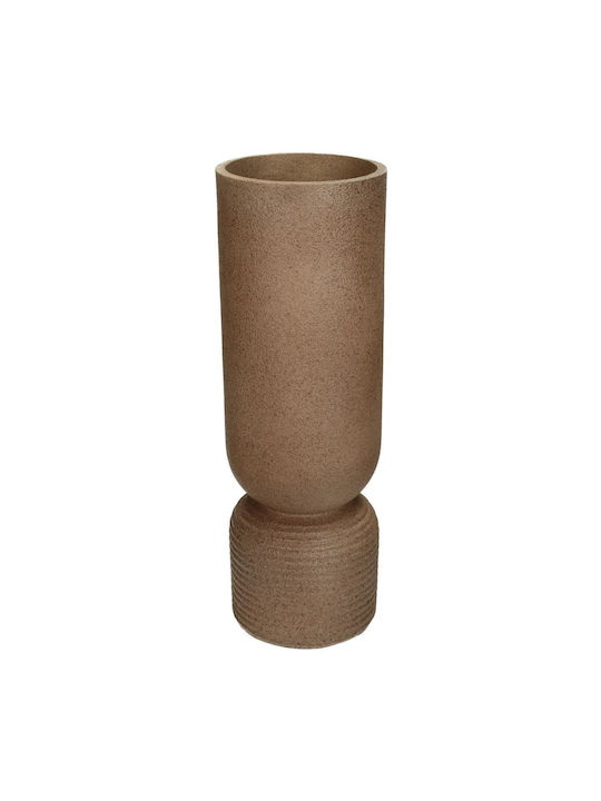 ArteLibre Vază Decorativă Polirosină Maro 10.3x10.3x30cm 1buc