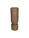 ArteLibre Vază Decorativă Polirosină Maro 10.3x10.3x30cm 1buc