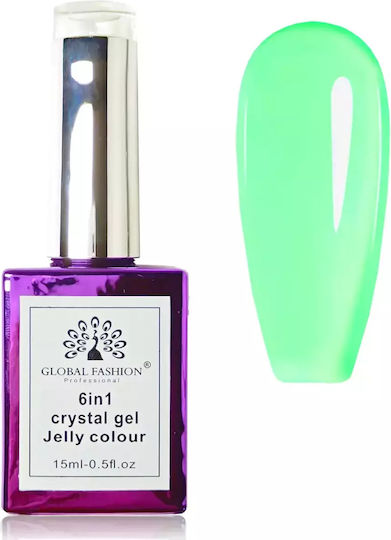 Global Fashion Builder Gel Νυχιών Πράσινο 15ml