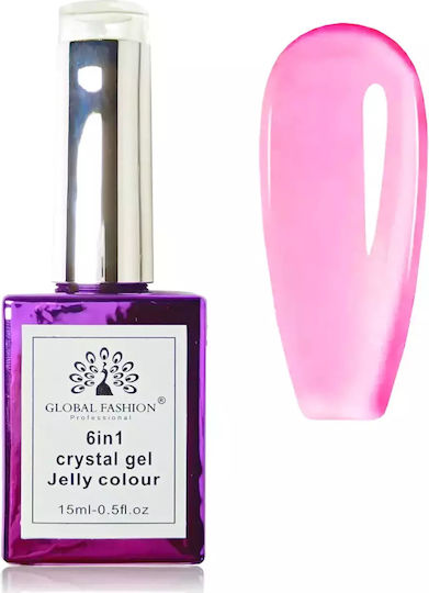 Global Fashion Constructor Gel Gel pentru Unghii Roz 15ml