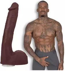Doc Johnson Ultraskyn Dildo realist cu Scrotum Flesh 25cm