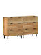 Comoda pentru Dormitor din Lemn Masiv Maro 60x33x75buc