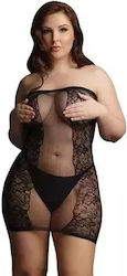 Desire Plus Size Strapless Mini Dress